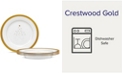 Noritake Crestwood Gold Set/4 Holiday Accent  Plates